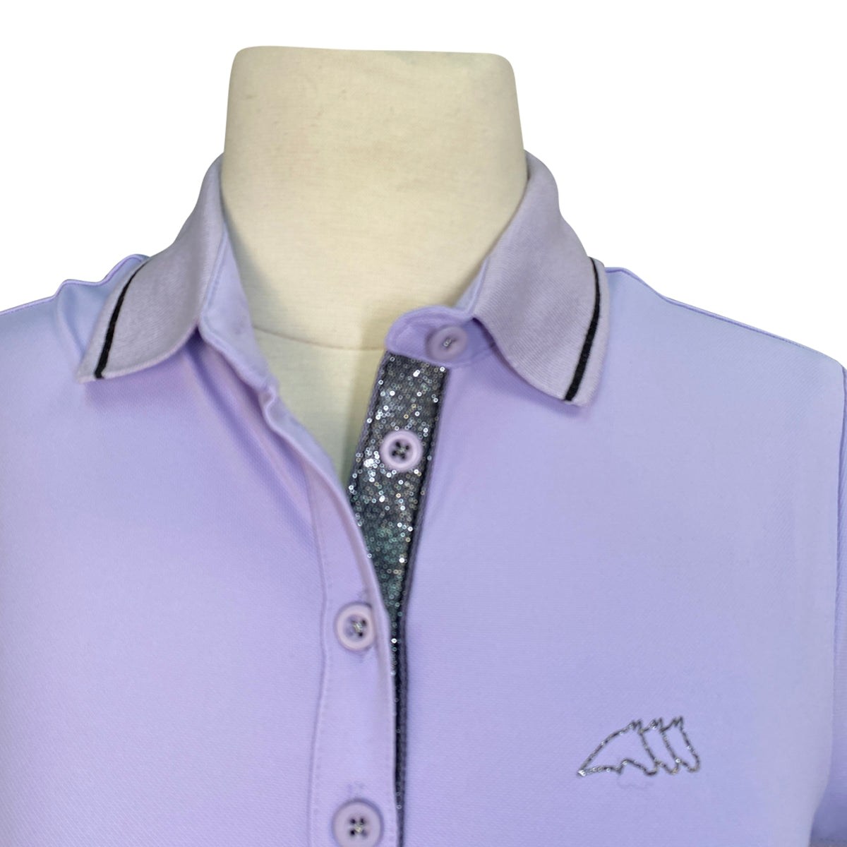 Equiline &#39;Gretig&#39; Preformance Polo in Misty Lilac - Women&#39;s Medium