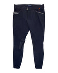 B Vertigo 'Patricia' Silicone Knee Patch Breeches in Navy