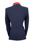 Grand Prix EQJ Classic Show Coat  in Navy/Red