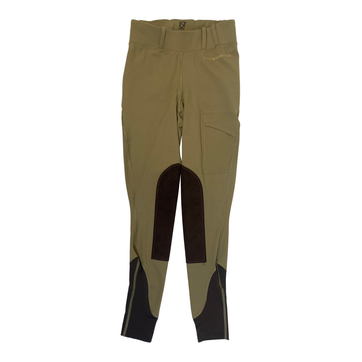 Noble Equestrian 'Balance' Tights in Khaki 