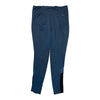 Front of Kerrits 'Freestyle' Knee Grip Pocket Tight in Neptune - Women's 1X
