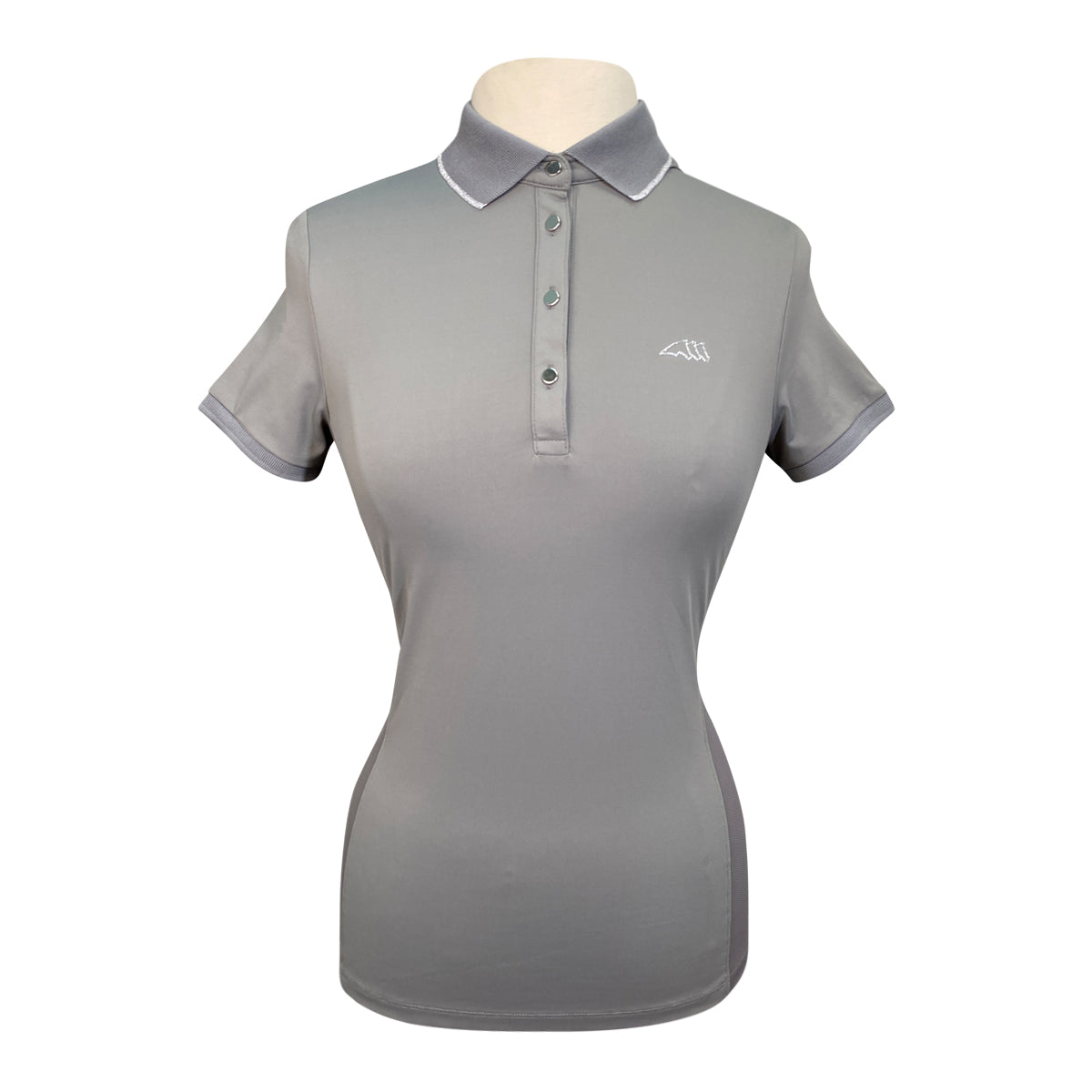 Equiline &#39;Ellae&#39; Polo Shirt in Frost Grey