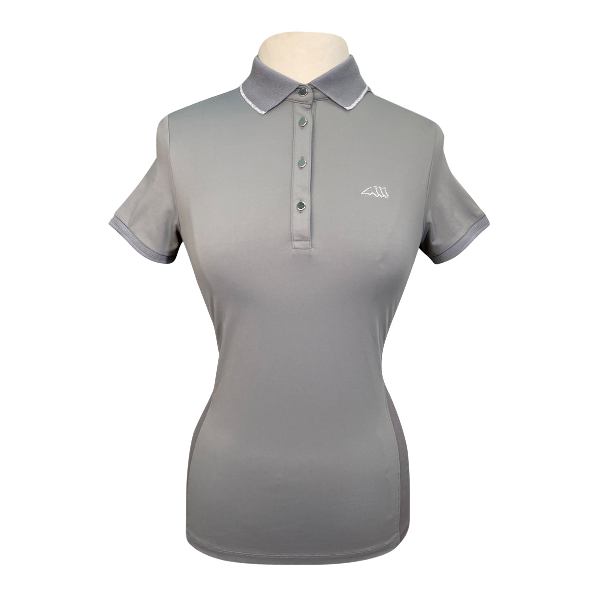 Equiline 'Ellae' Polo Shirt in Frost Grey