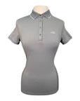 Equiline 'Ellae' Polo Shirt in Frost Grey