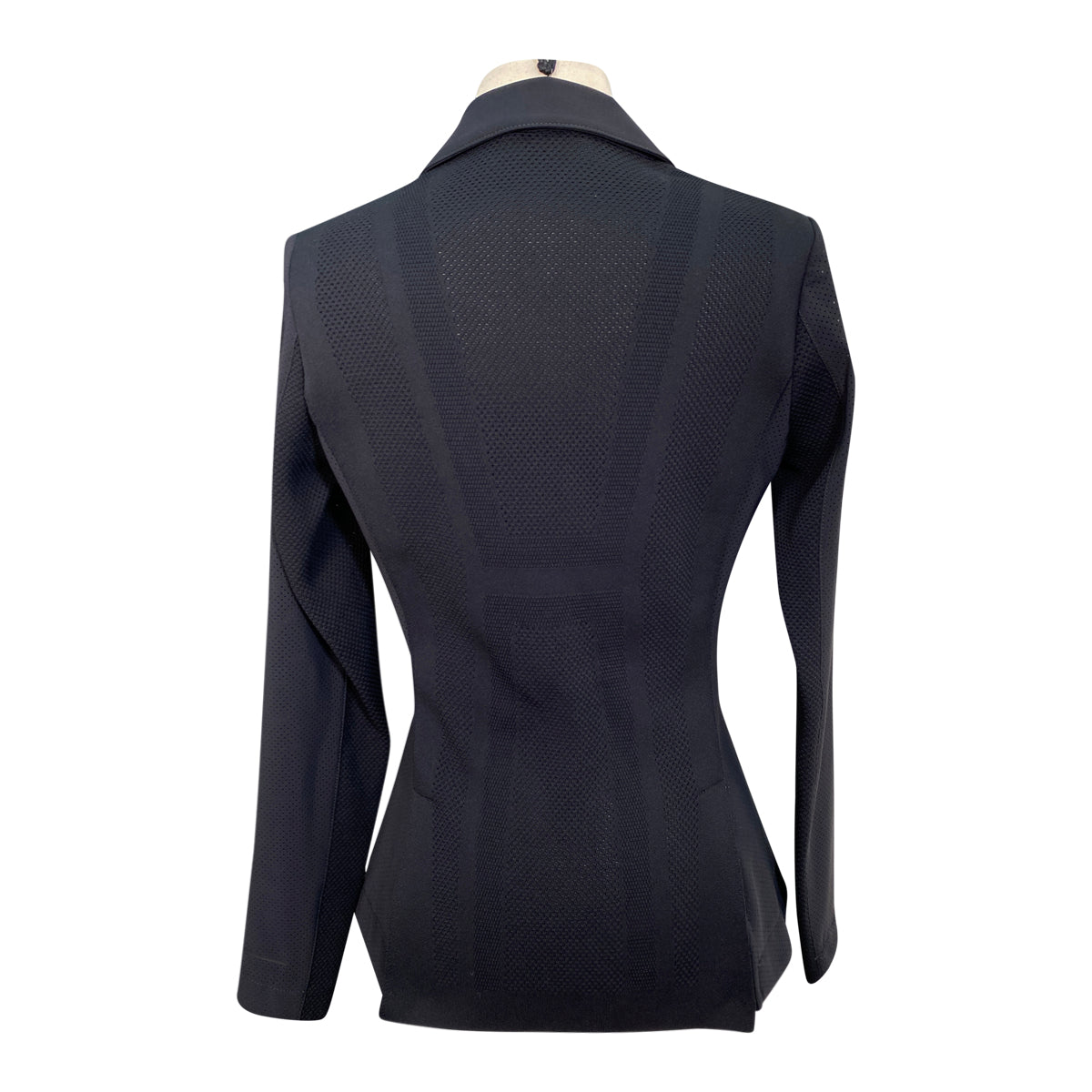 Cavalleria Toscana R-EVO Light Tech Zip Knit Show Jacket in Black w/Gold - Women&#39;s IT 42/US 8