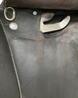 Voltaire 'Blue Infinite' Saddle in Chocolate