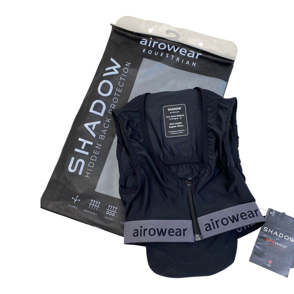 Airowear 'Shadow' Back Protector in Black