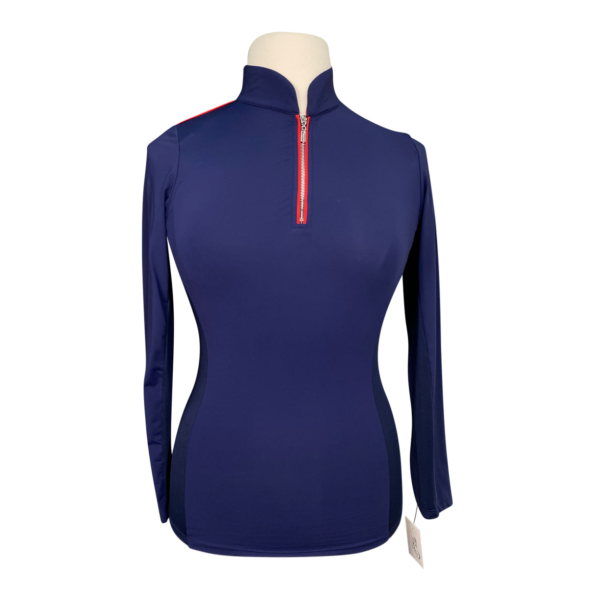Free Ride x USHJA Long Sleeve Shirt in Navy