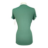 TuffRider 'Taylor' EquiCool Short Sleeve V-Neck Tee in Duck Green