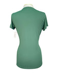 TuffRider 'Taylor' EquiCool Short Sleeve V-Neck Tee in Duck Green
