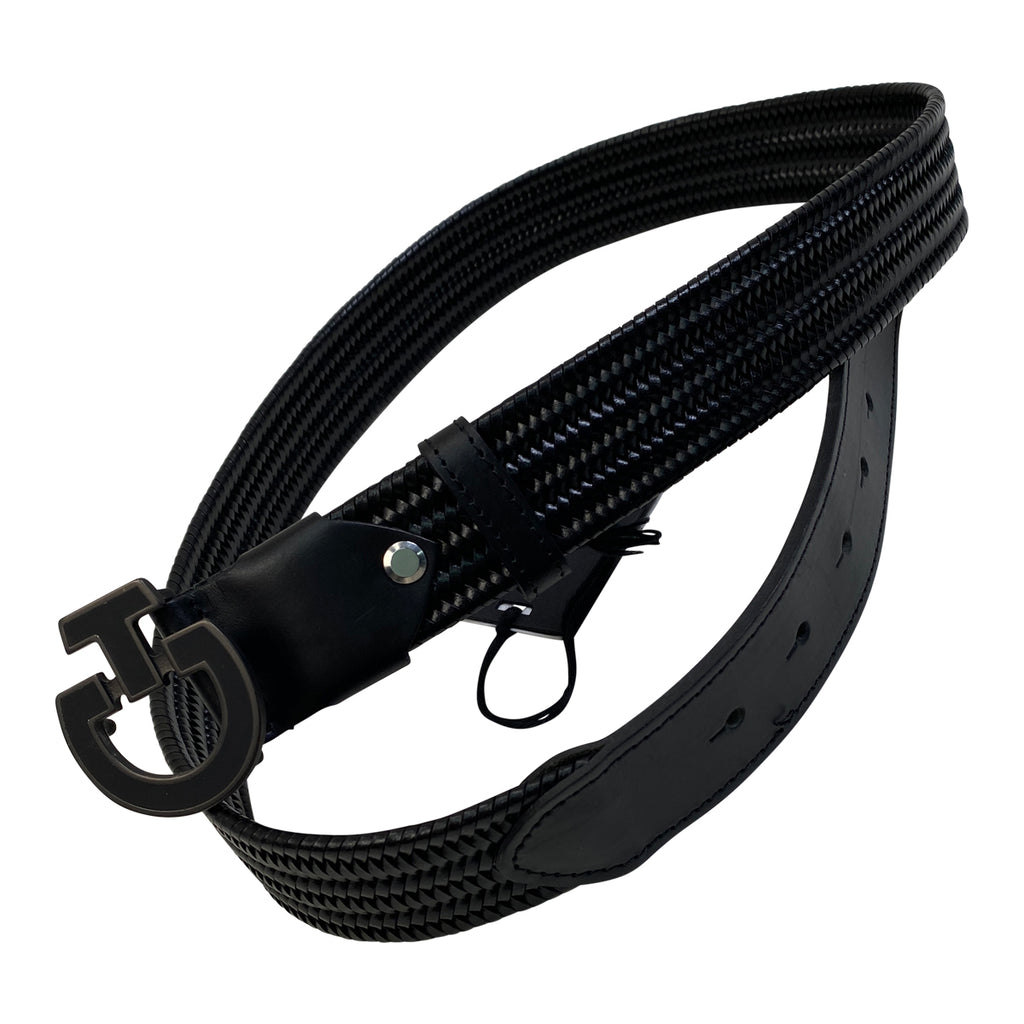 Cavalleria Toscana Elastic Woven Belt in Black
