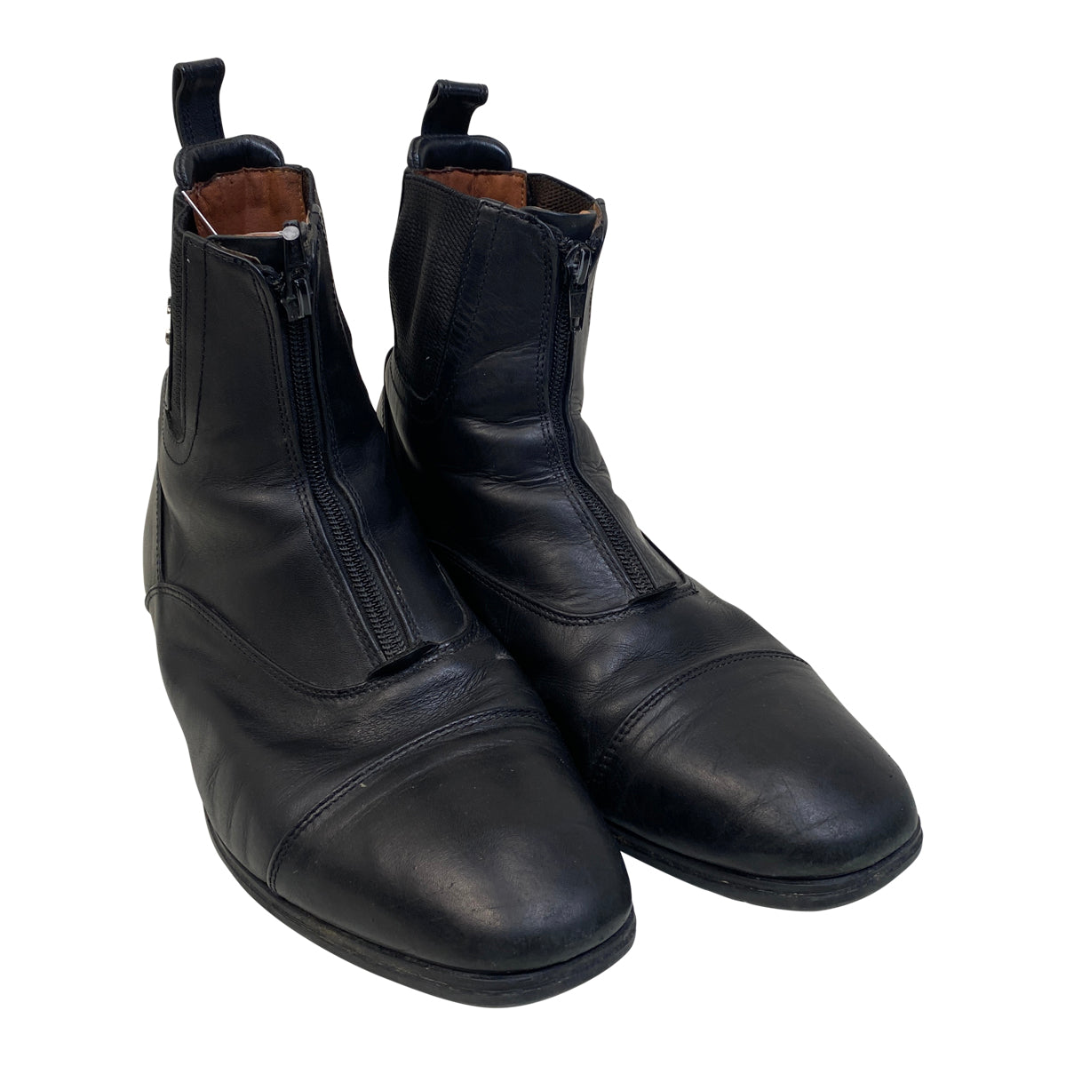 Tredstep 'Donatello' Front-Zip Paddock Boots in Black