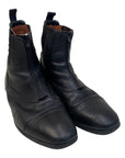 Tredstep 'Donatello' Front-Zip Paddock Boots in Black
