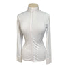 Equiline 'GummiG' Long Sleeve Show Shirt in White/Gems