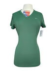 TuffRider 'Taylor' EquiCool Short Sleeve V-Neck Tee in Duck Green
