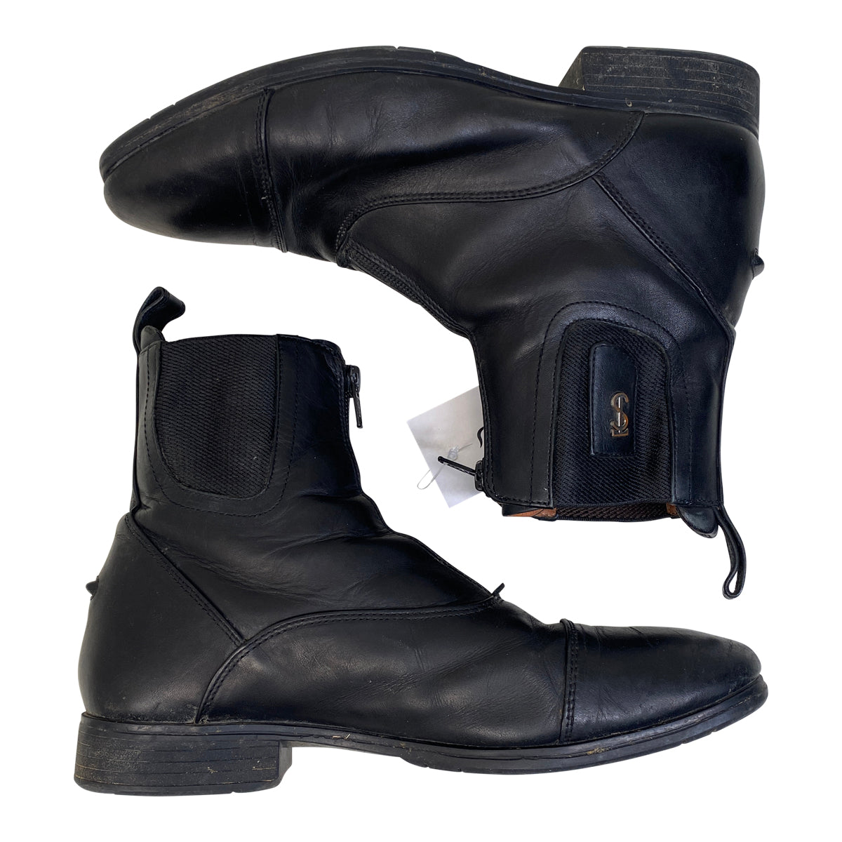 Tredstep 'Donatello' Front-Zip Paddock Boots in Black