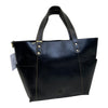 Le Papillon 'Lauren' Natural Leather Tote in Black