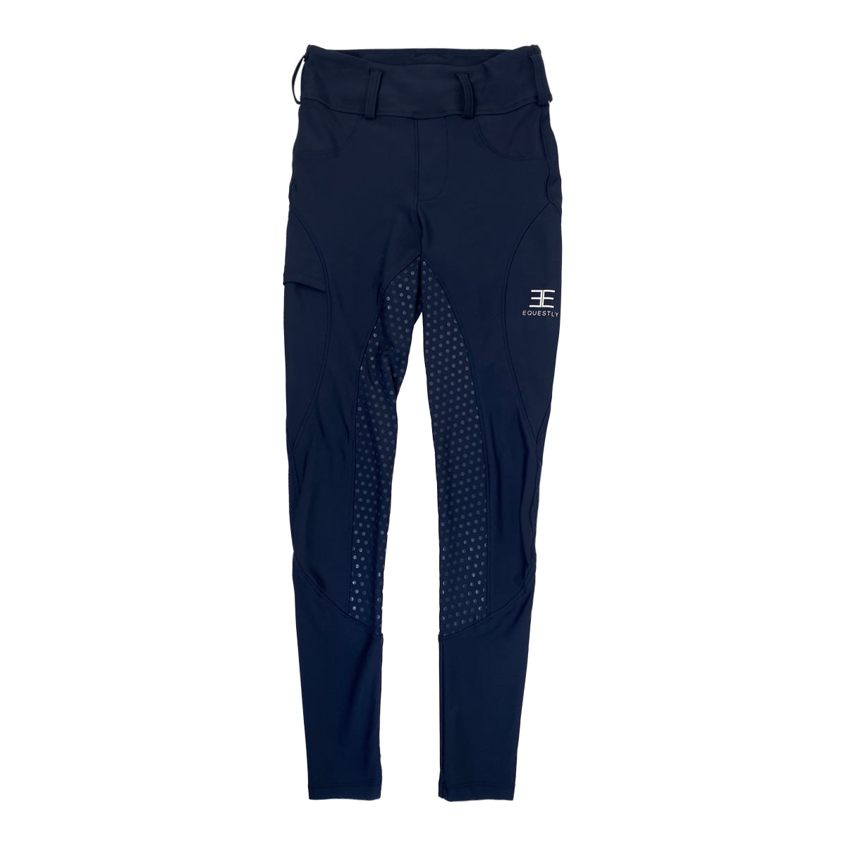 Equestly Lux Grip Tights in Navy - Women's Small