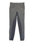 Pikeur 'Kalotta Grip' Full Seat Breeches in Steel Grey/Gems