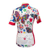 Cycology Short Sleeve Jersey in Pink/Butterfly Garden 