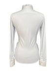 Equiline 'Victoria' Long Sleeve Show Shirt in White - Women's IT 44 (US 10)