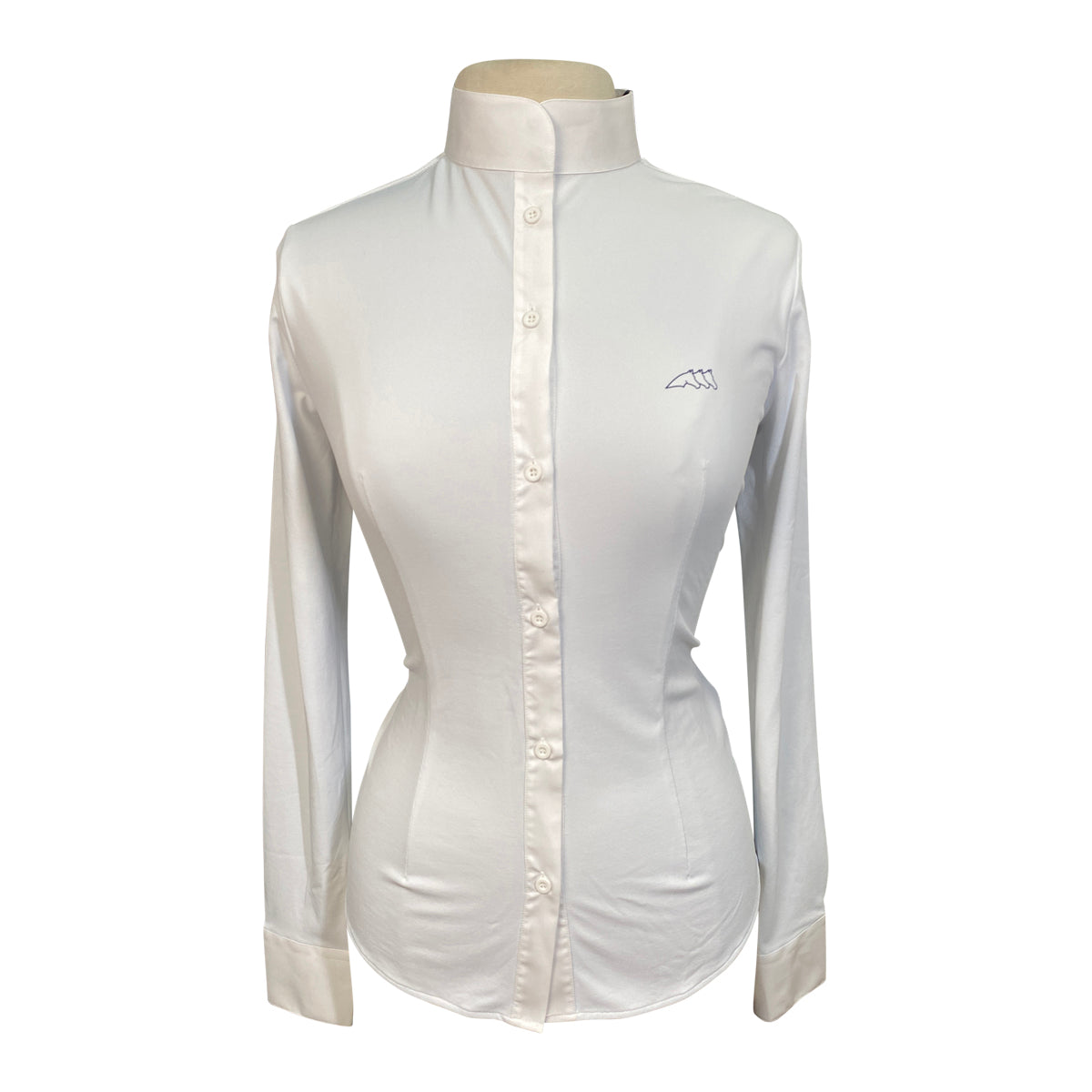 Equiline 'Victoria' Long Sleeve Show Shirt in White