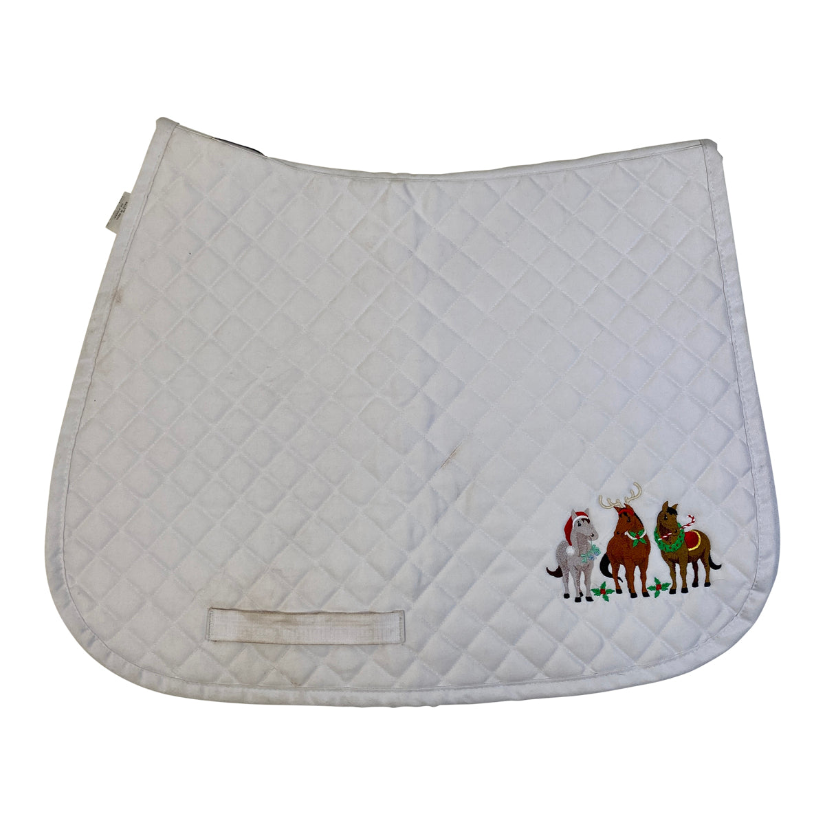 TuffRider Diamond Quilted Baby Pad in White
