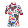 Cycology Short Sleeve Jersey in Pink/Butterfly Garden 