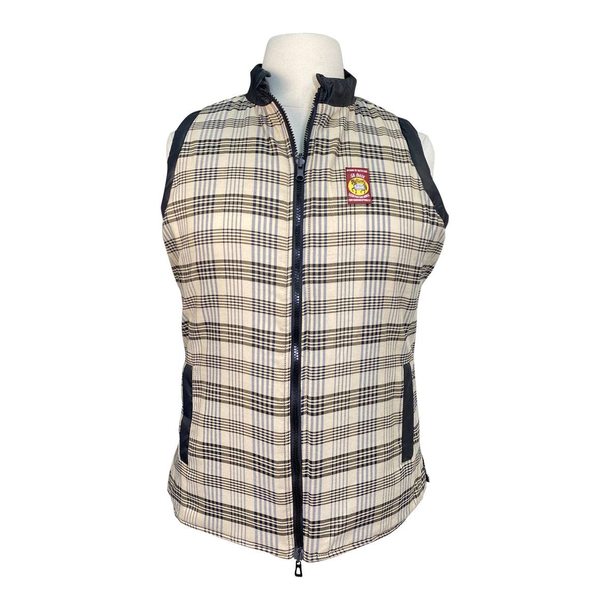 5/A Baker Reversible Vest in Black/Plaid 