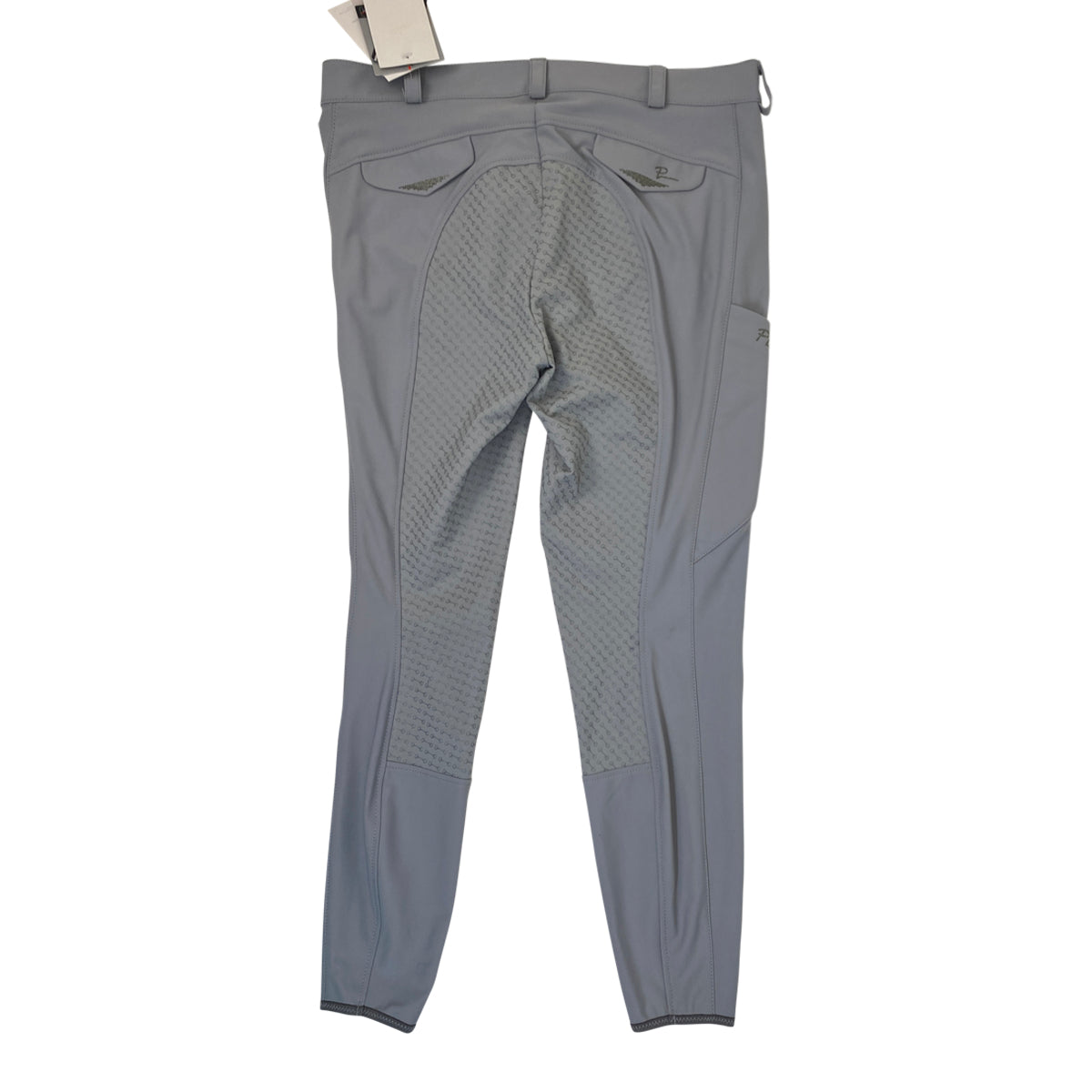 Back of Pikeur &#39;Laure&#39; Full Grip Breeches in Light Grey