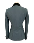 Back of Cavalleria Toscana 'GP' Competition Jacket in Stone Grey