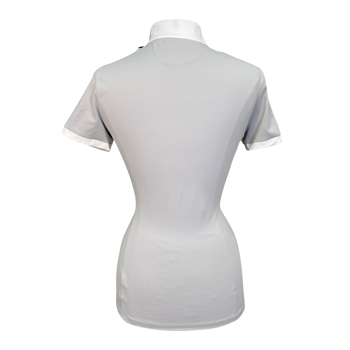 Equiline 'Eulae' Short Sleeve Show Shirt in Silver Sconce