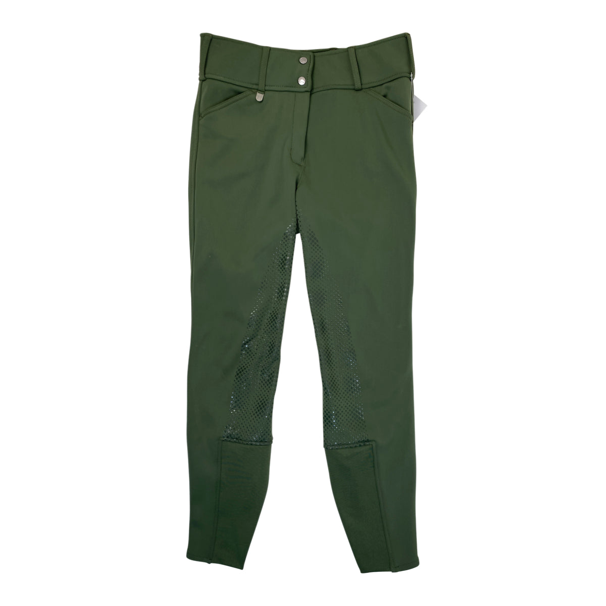 Horze 'Grand Prix' Thermo Full Seat Breeches in Olive - Women's 30
