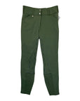 Horze 'Grand Prix' Thermo Full Seat Breeches in Olive - Women's 30