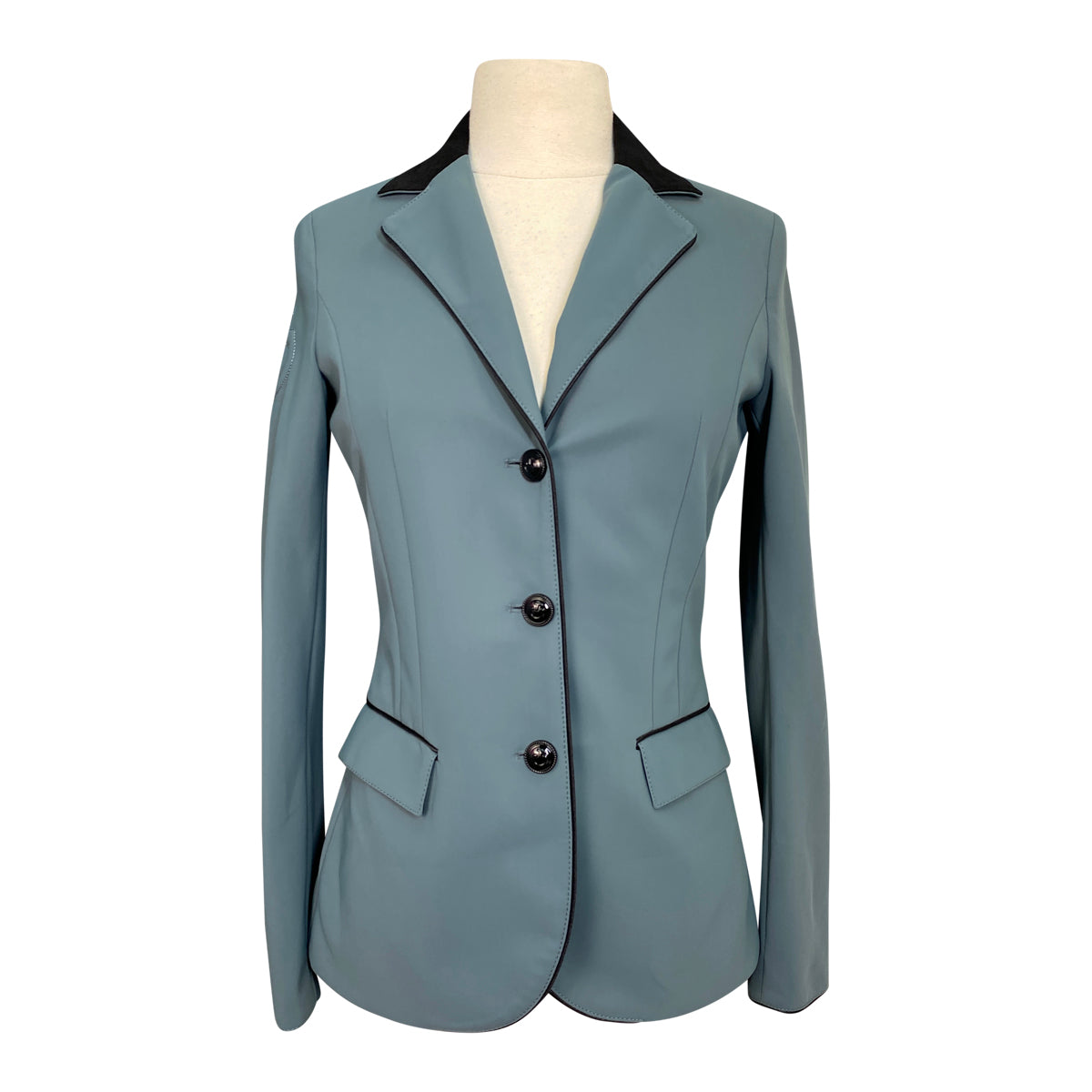 Front of Cavalleria Toscana 'GP' Competition Jacket in Stone Grey