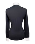 Equiline 'Cindrac' Long Sleeve Show Shirt in Black - Women's IT 44 (US 10)