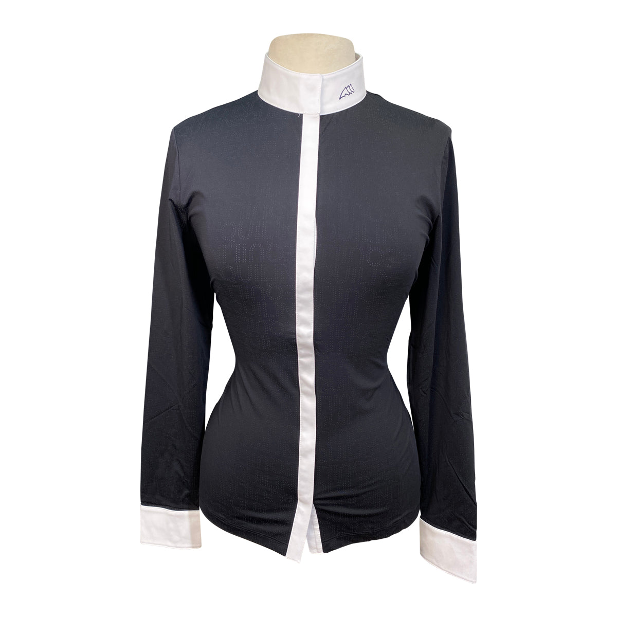 Equiline &#39;Cindrac&#39; Long Sleeve Show Shirt in Black