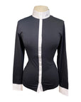 Equiline 'Cindrac' Long Sleeve Show Shirt in Black - Women's IT 44 (US 10)