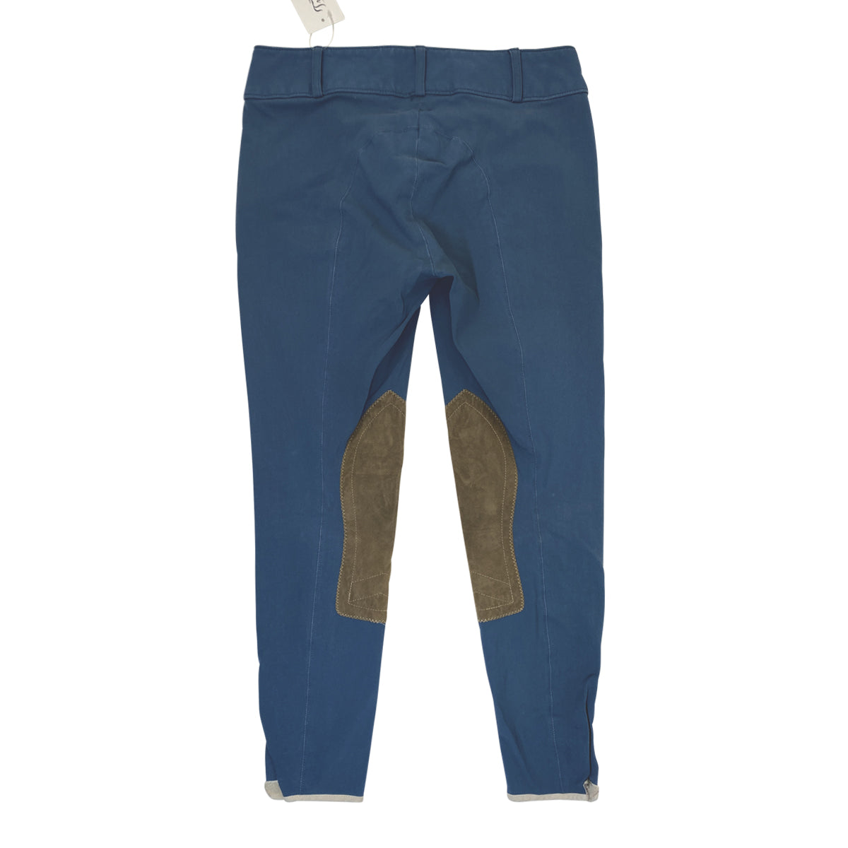 Back of Tailored Sportsman Trophy Hunter Breeches in Bluebird/Tan - Women's 26L