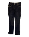 Goode Rider Jean Knee Patch Breech in Black Denim