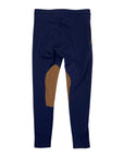 Redingote Jogger Knee Patch Breeches in Navy/Tan