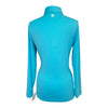 Solbari Long Sleeve Polo Shirt in Sky