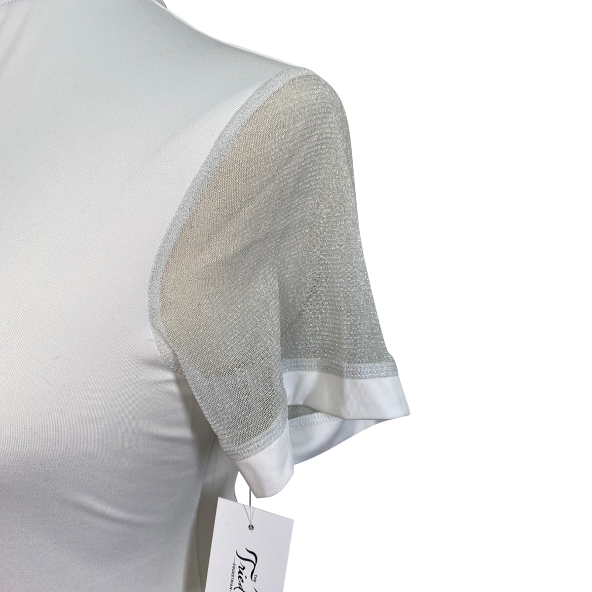 BR Equestrian Equipment Short Sleeve Show Shirt in White
