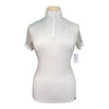 BR Equestrian Equipment Short Sleeve Show Shirt in White