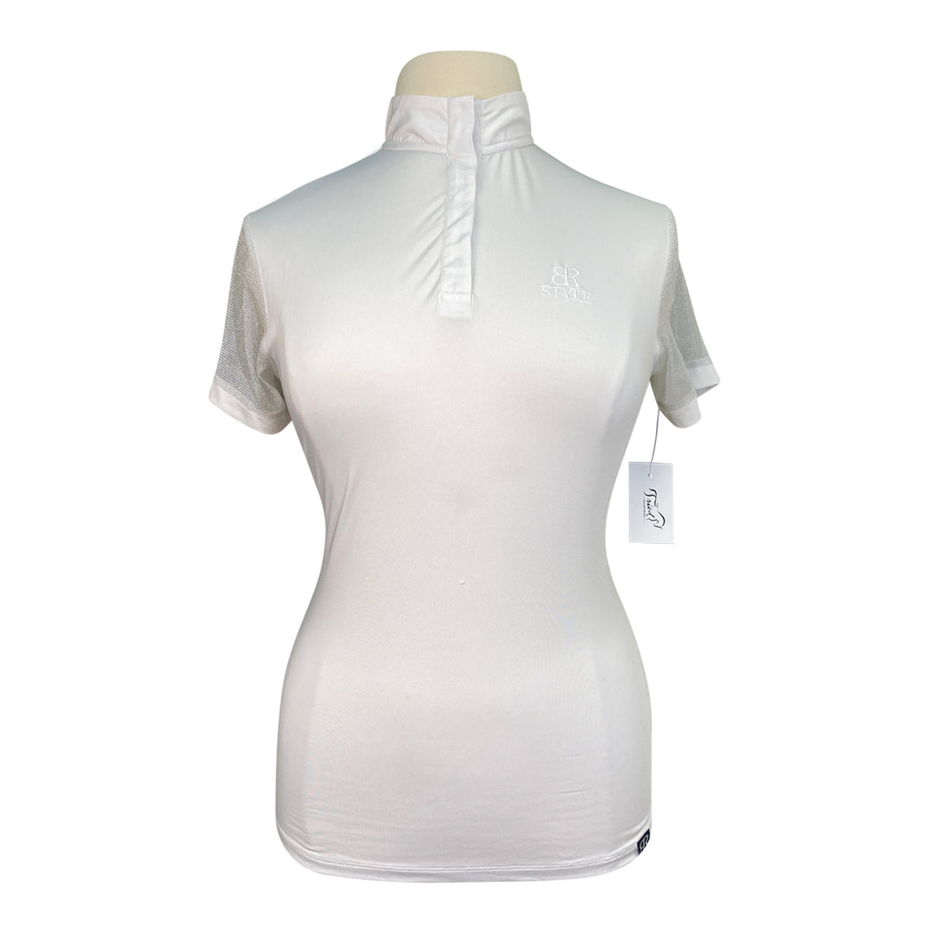 BR Equestrian Equipment Short Sleeve Show Shirt in White