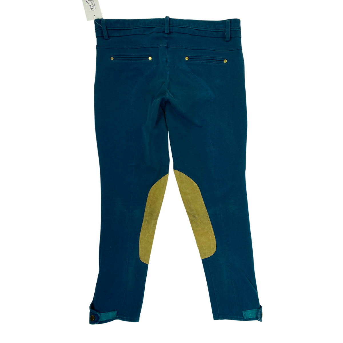 Le Fash Denim 'City' Breeches in Ocean/Tan