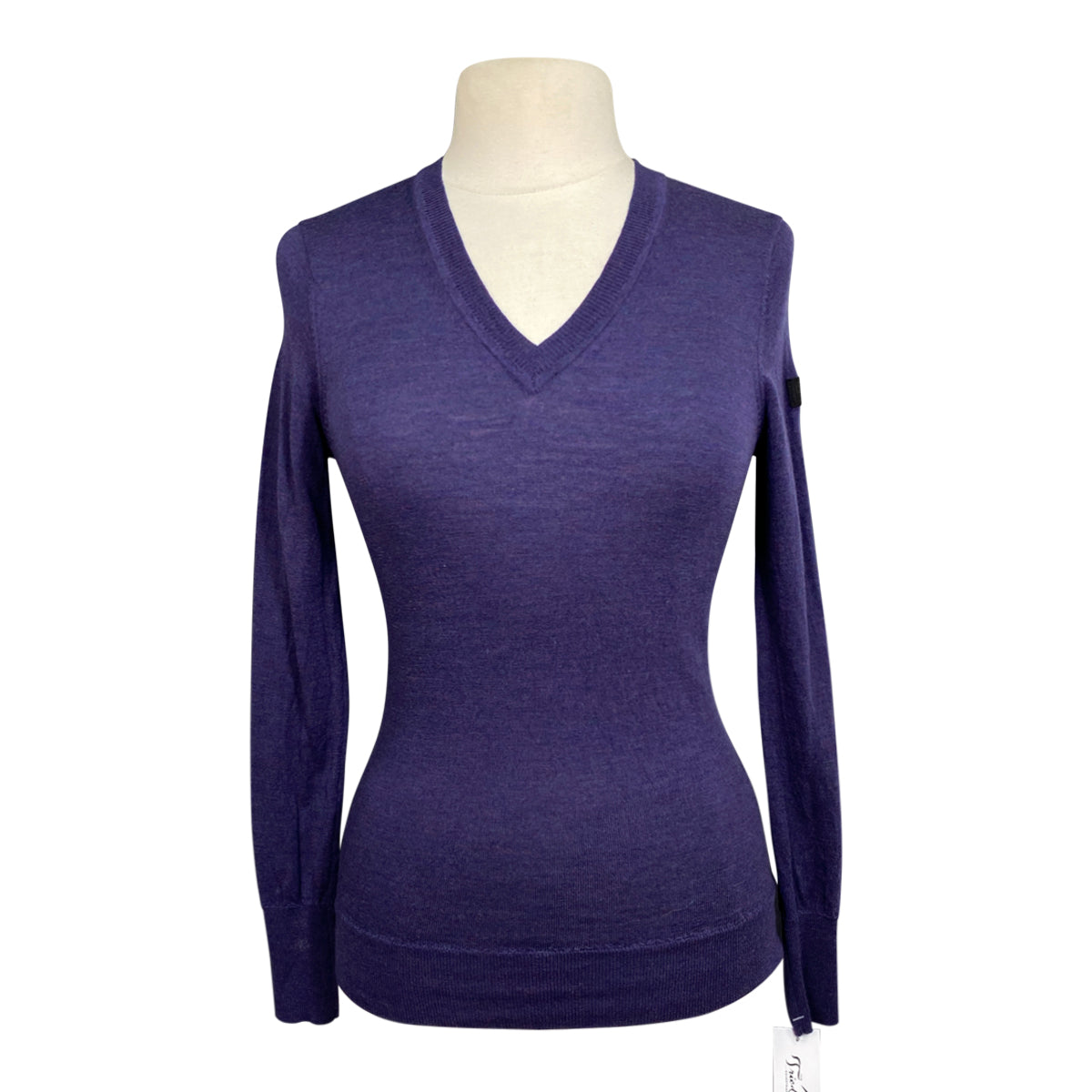 Dover Saddlery Perfect V-Neck Sweater in Purple - Women&#39;s Small