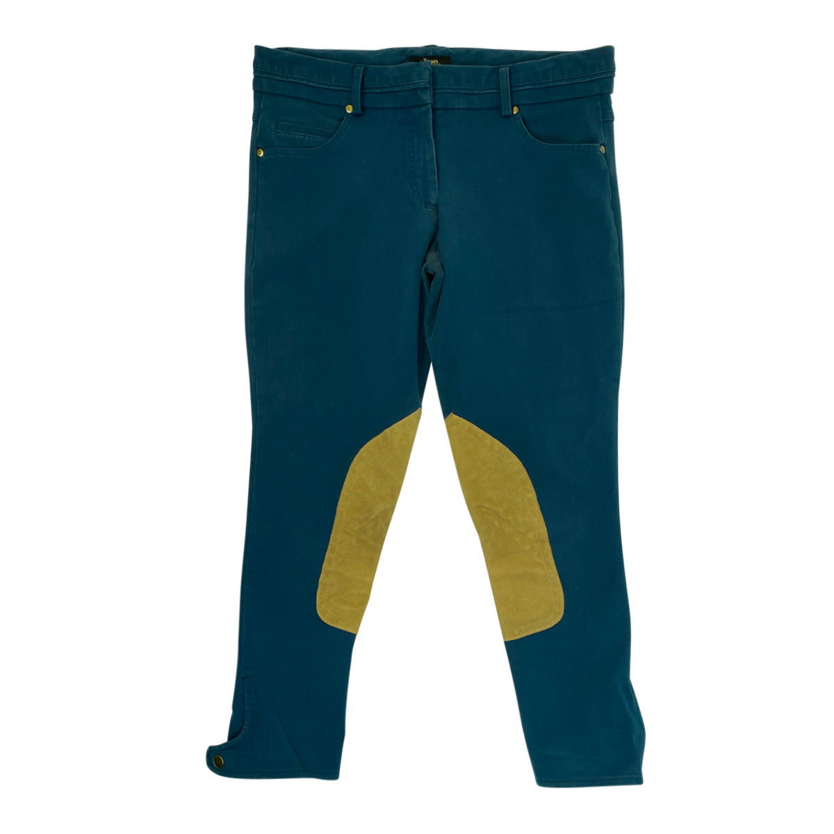 Le Fash Denim 'City' Breeches in Ocean/Tan