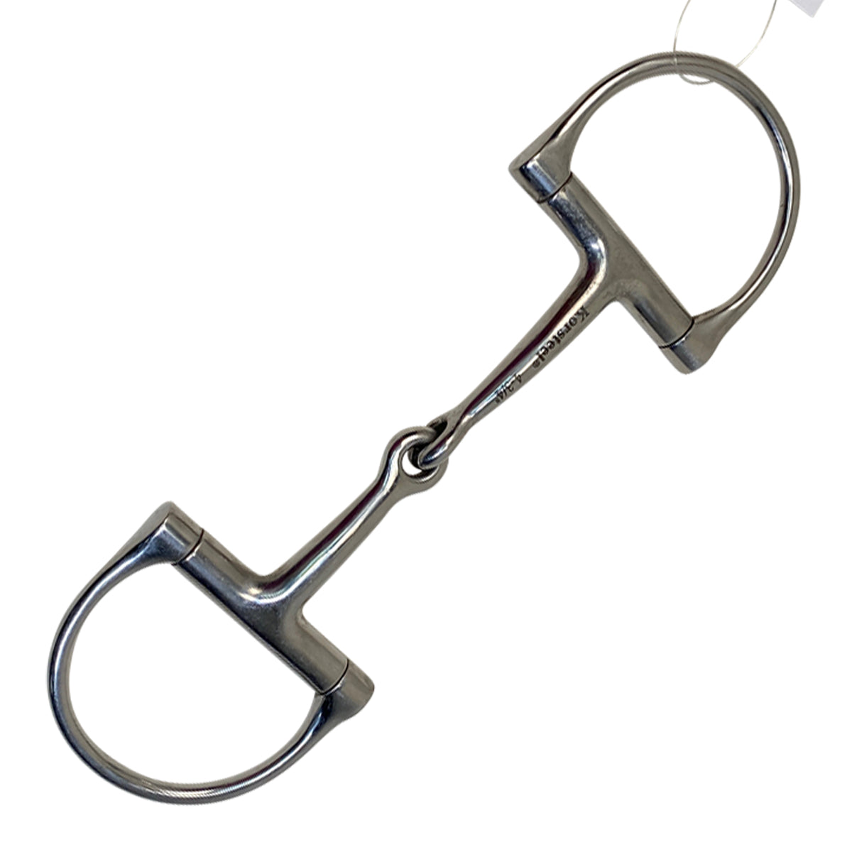 Korsteel Single Joint Dee Ring Snaffle Bit in Stainless Steel
