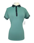 Kingsland 'Prisha' Technical Polo Shirt in Green Sea Pine